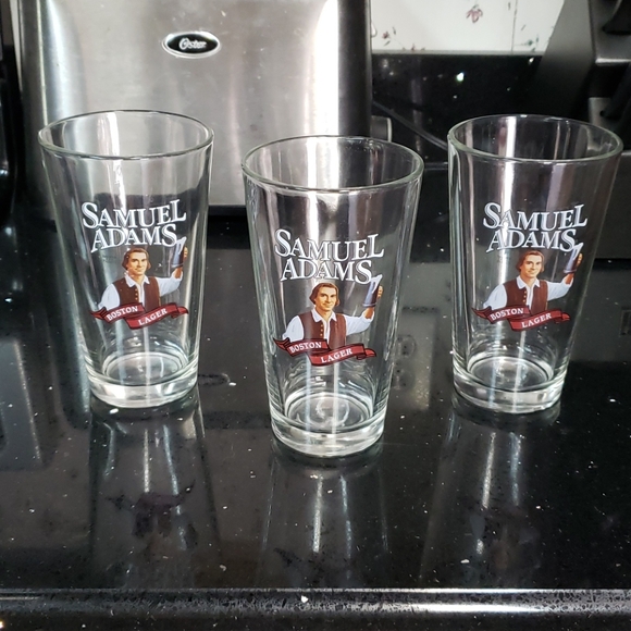Other - Set of 3 Sam Adams 16oz Beer Glasses